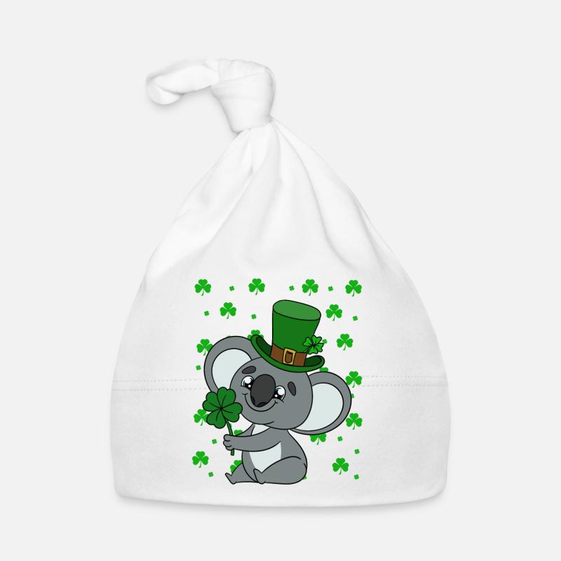 Mignon koala avec chapeau Saint-Patrick Bonnet bio Bébé
