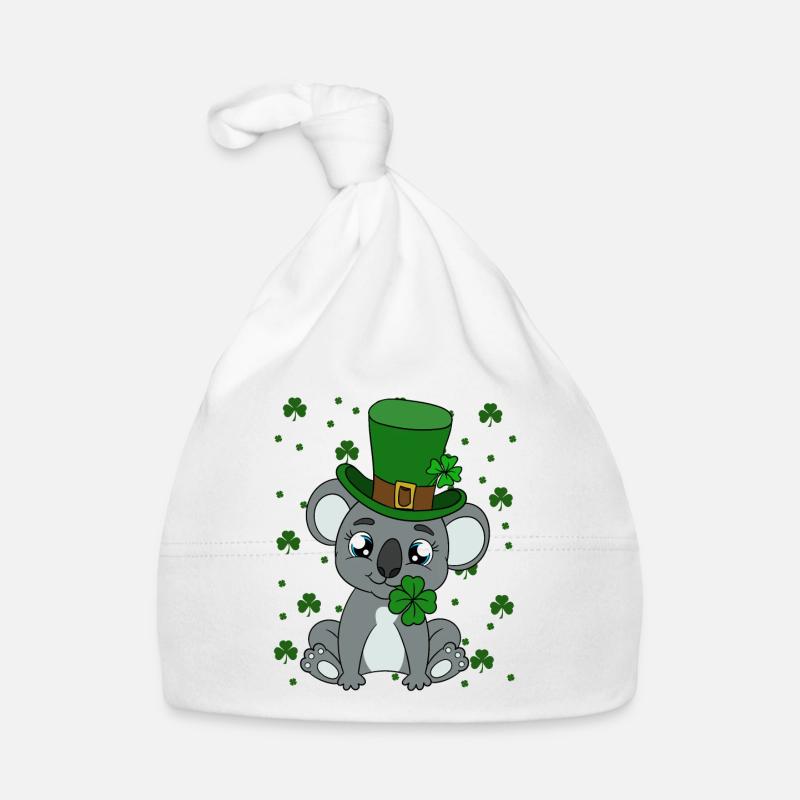Koala mignon avec chapeau Saint Patrick Bonnet bio Bébé