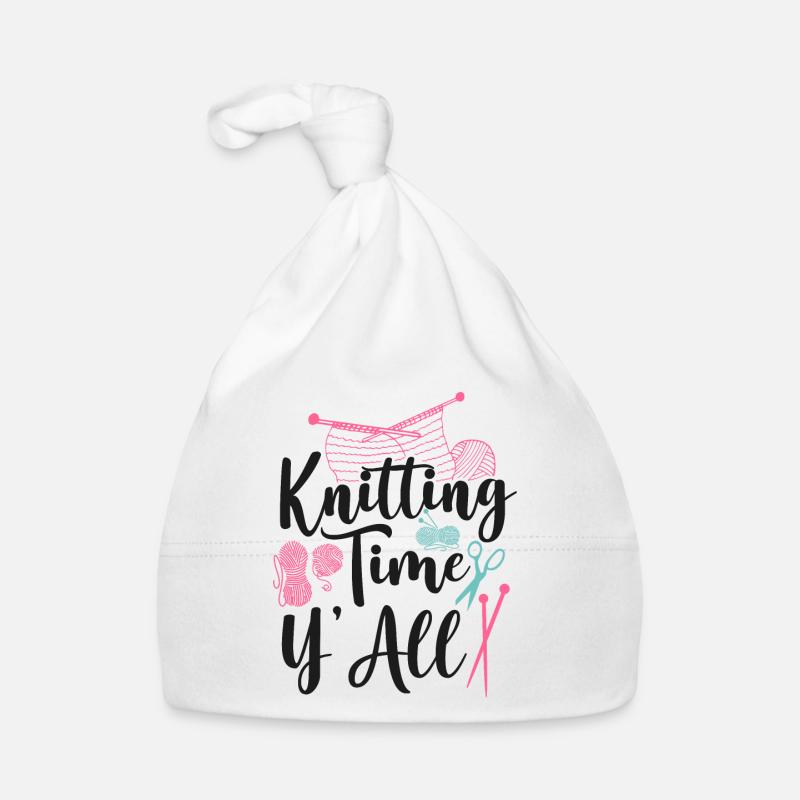 Knitting Knitter Knitting Time Baby Bio-Mütze