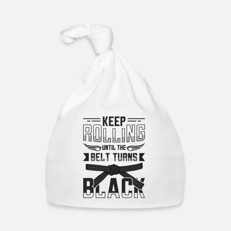 Keep going until the belt turns black Organic Baby Cap