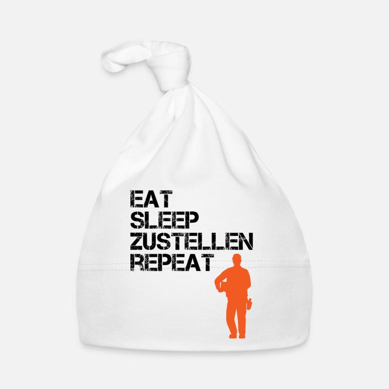Postbote Spruch Zusteller Briefträger Geschenk Baby Bio-Mütze