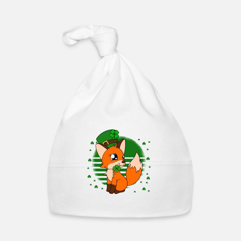Mignon trèfle renard Saint-Patrick Bonnet bio Bébé