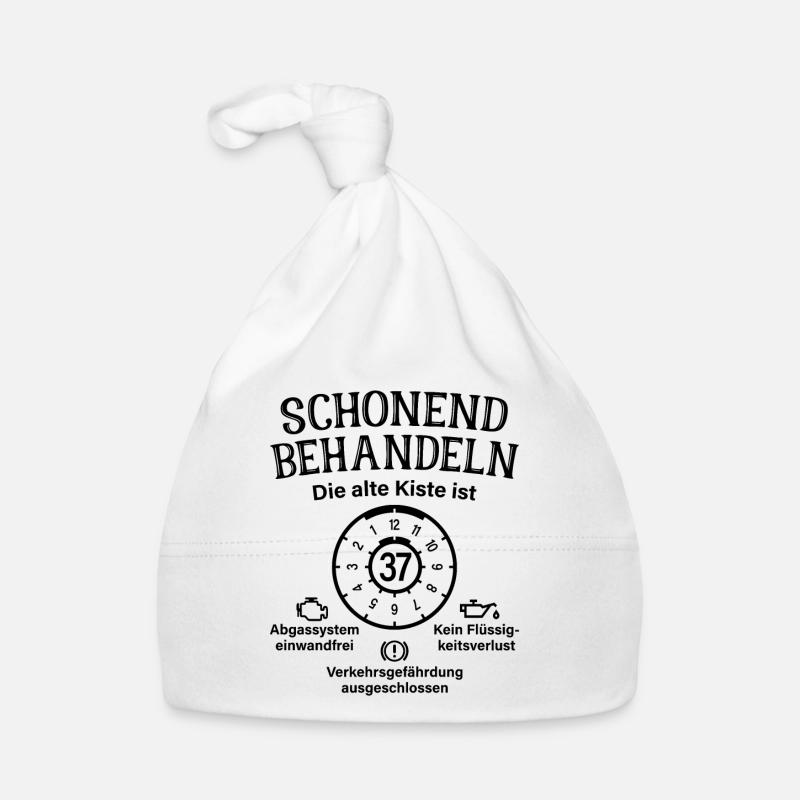 37. Geburtstag Schonend Behandeln Alte Kiste 37 Baby Bio-Mütze