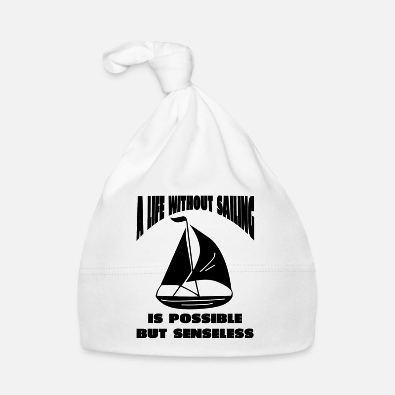 Sailing Sailboat Sailing Sailing Sailing Sailing Ship Organic Baby Cap