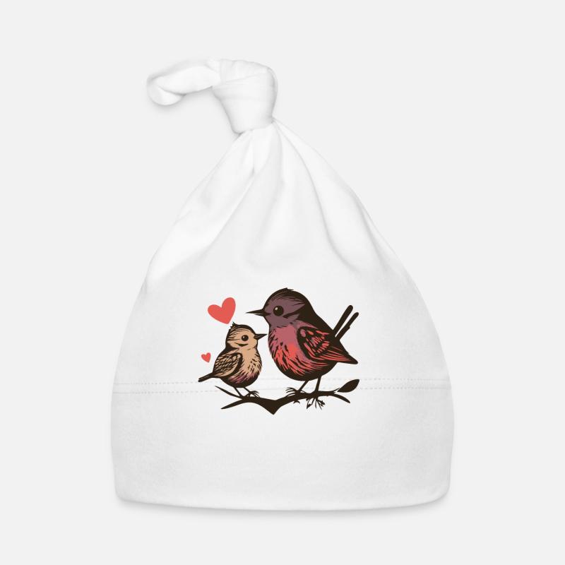 Eltern und Baby Vogel Baby Bio-Mütze
