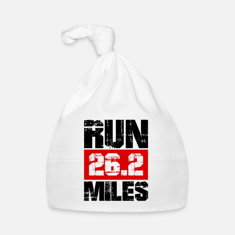 Run 26.2 mile marathon challenge Organic Baby Cap