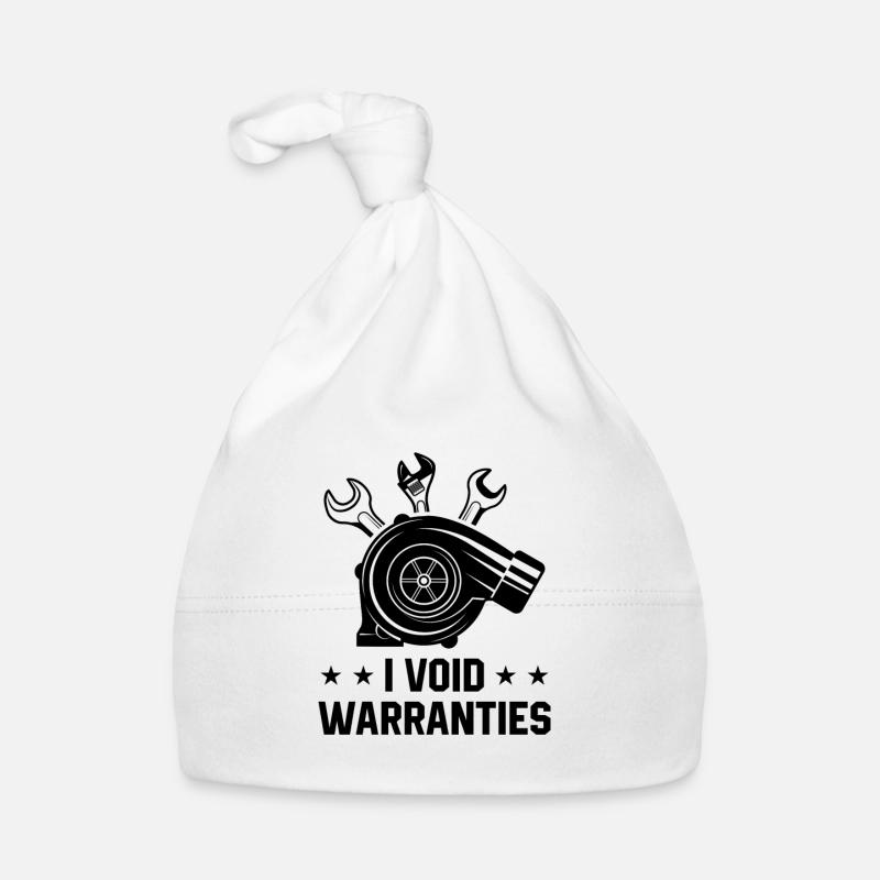 I Void Warranties Car Lover Mechanic Vehicle Techn Organic Baby Cap