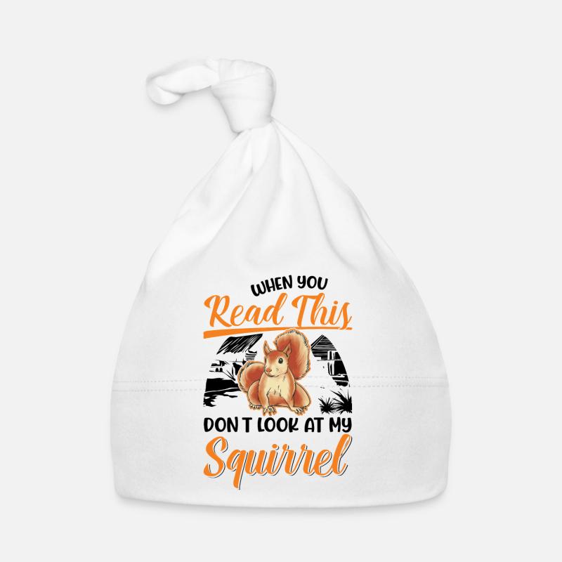Écureuil Cadeau Écureuil Gris Bonnet bio Bébé