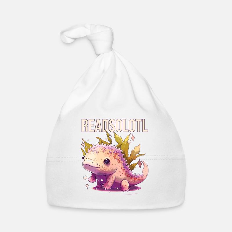 Readsolotl Axolotl Propriétaire mexicain Walking Fish Book Bonnet bio Bébé