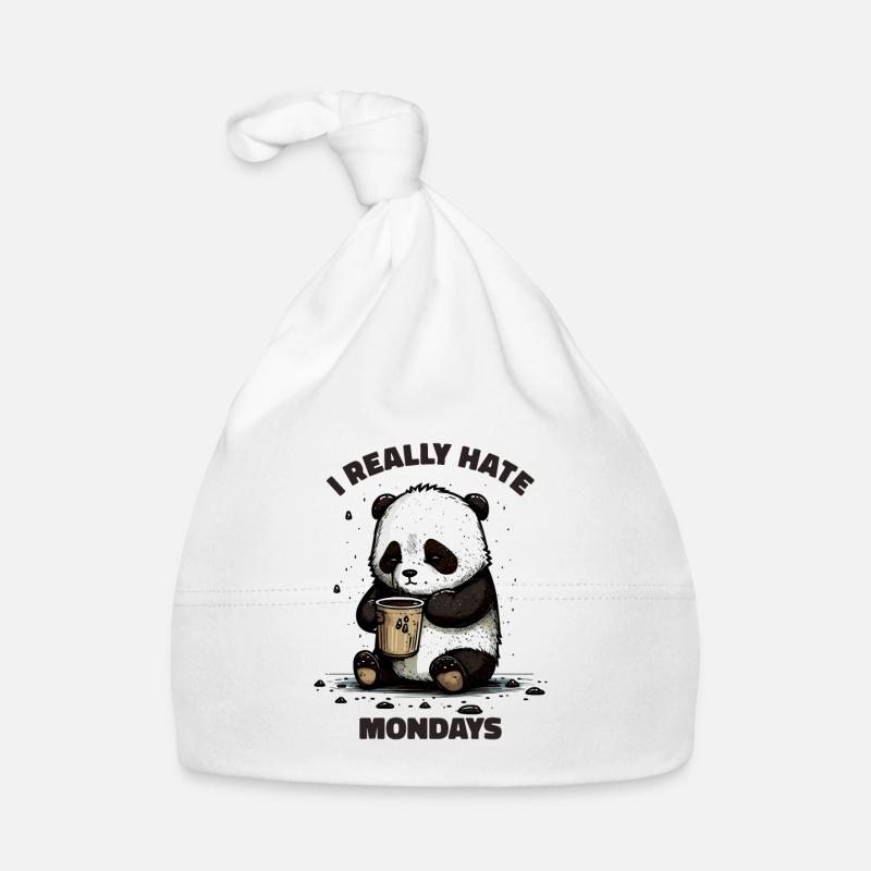 Ich Hasse Montags Panda Bär Baby Bio-Mütze