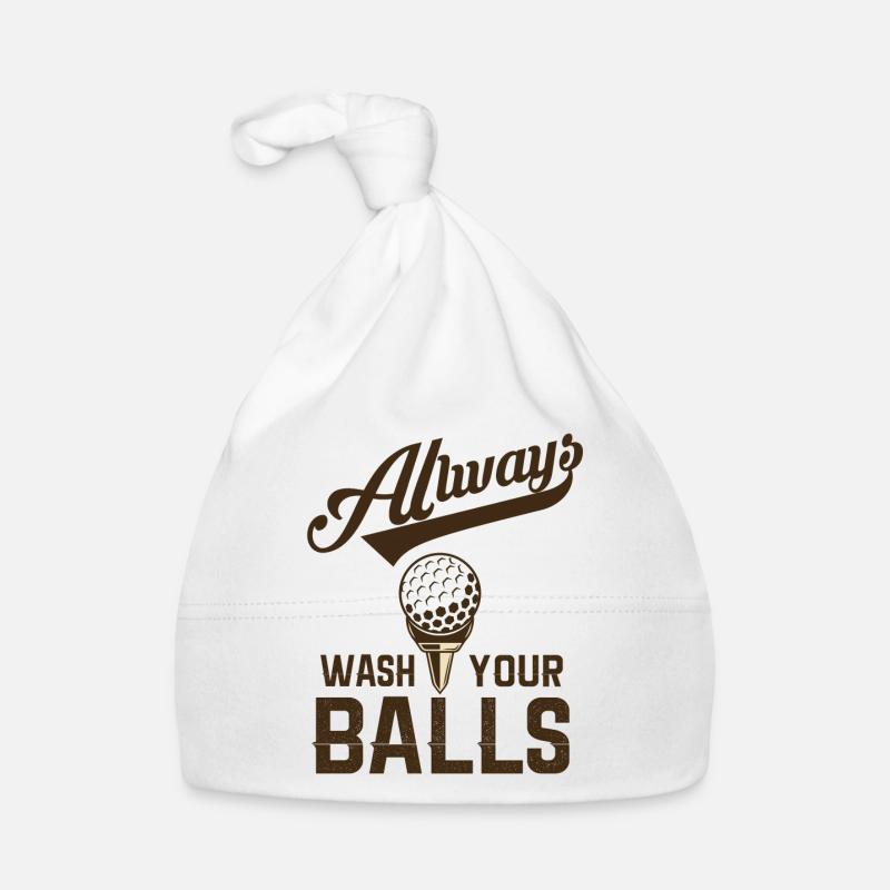 Golf Geschenk Witz Golfspieler Golfer Baby Bio-Mütze