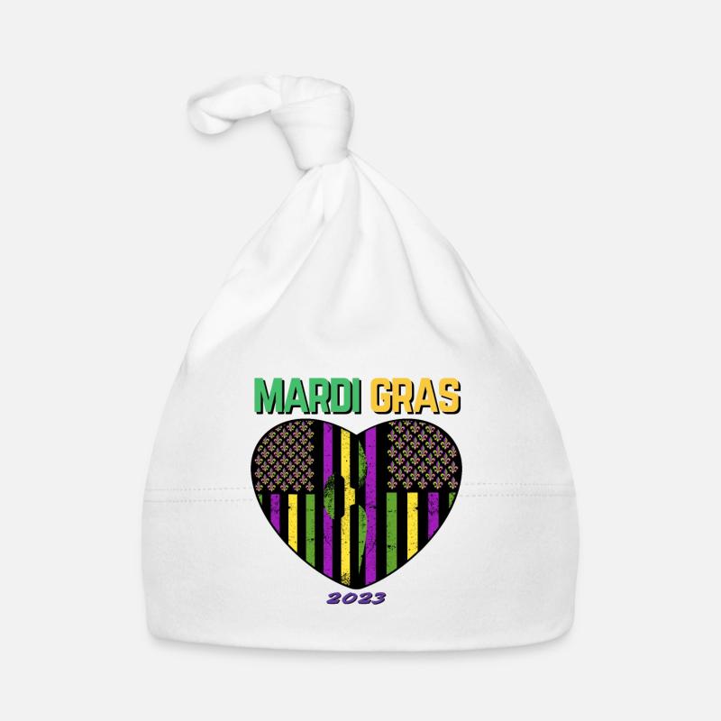 Love Mardi Gras 2023 Celebration Organic Baby Cap