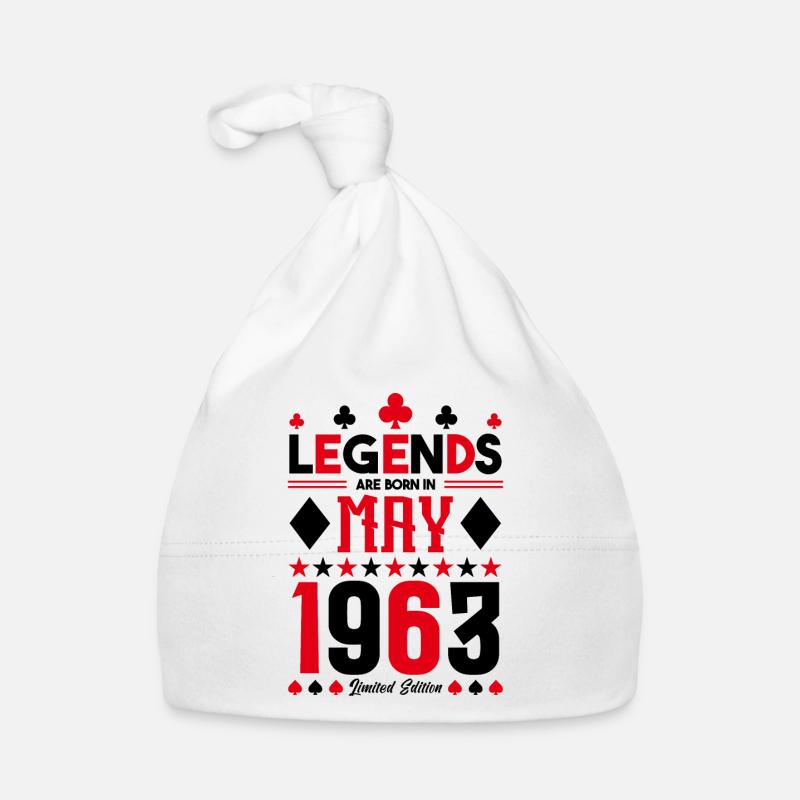 birthday gift May 1963. card games . May Organic Baby Cap