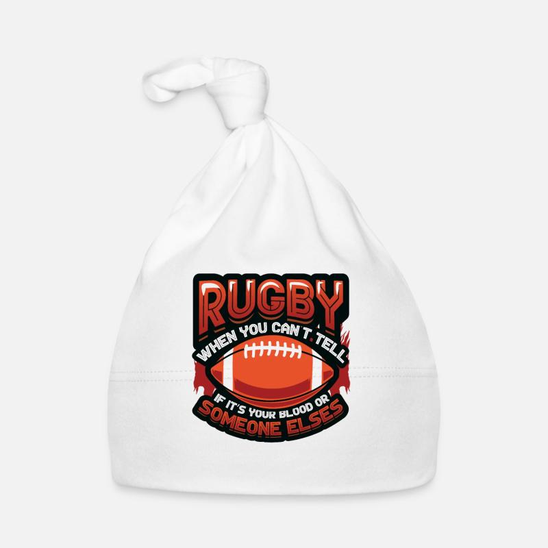 Drôle de joueur de rugby Bonnet bio Bébé