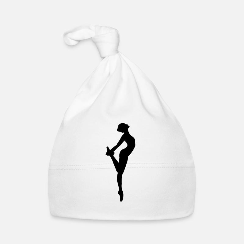 Dancing Dancer Silhouette Organic Baby Cap