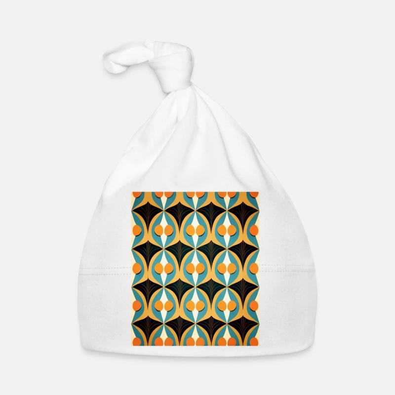 retro pattern Organic Baby Cap