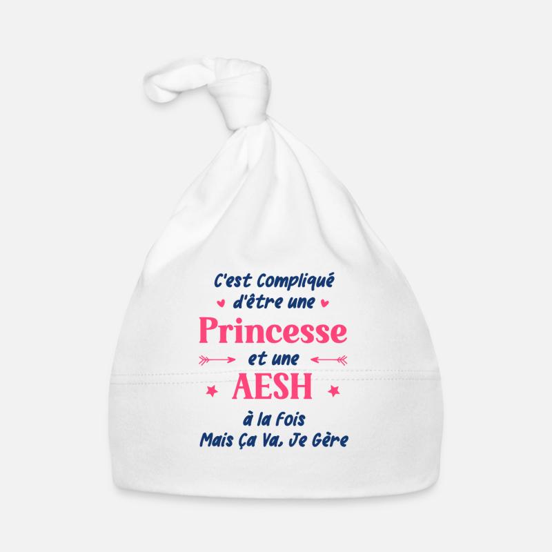 Princesse AESH Bonnet bio Bébé