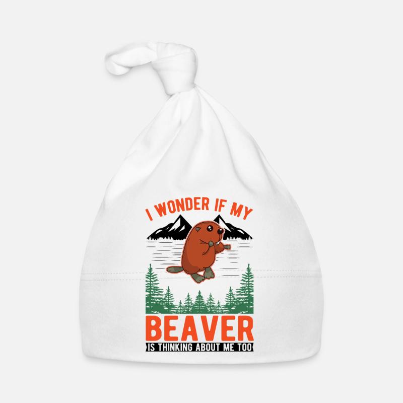 Biber Geschenk Biberdamm Beaver Baby Bio-Mütze