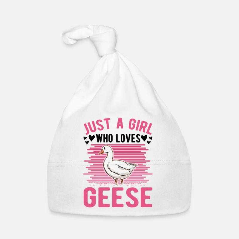 Gänse Mädchen Gänsezüchter Gans Baby Bio-Mütze