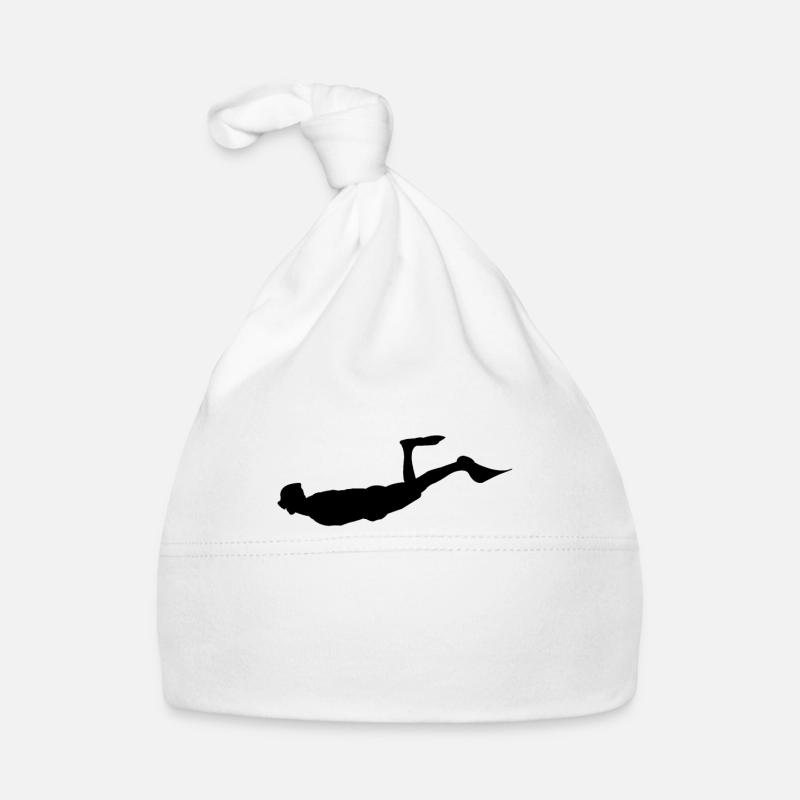 Plongeurs Silhouette de plongée Bonnet bio Bébé