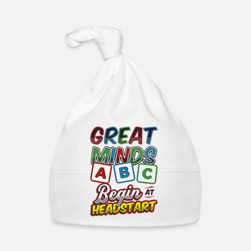 Les grands esprits commencent chez Headstart, ABCD Teacher Bonnet bio Bébé