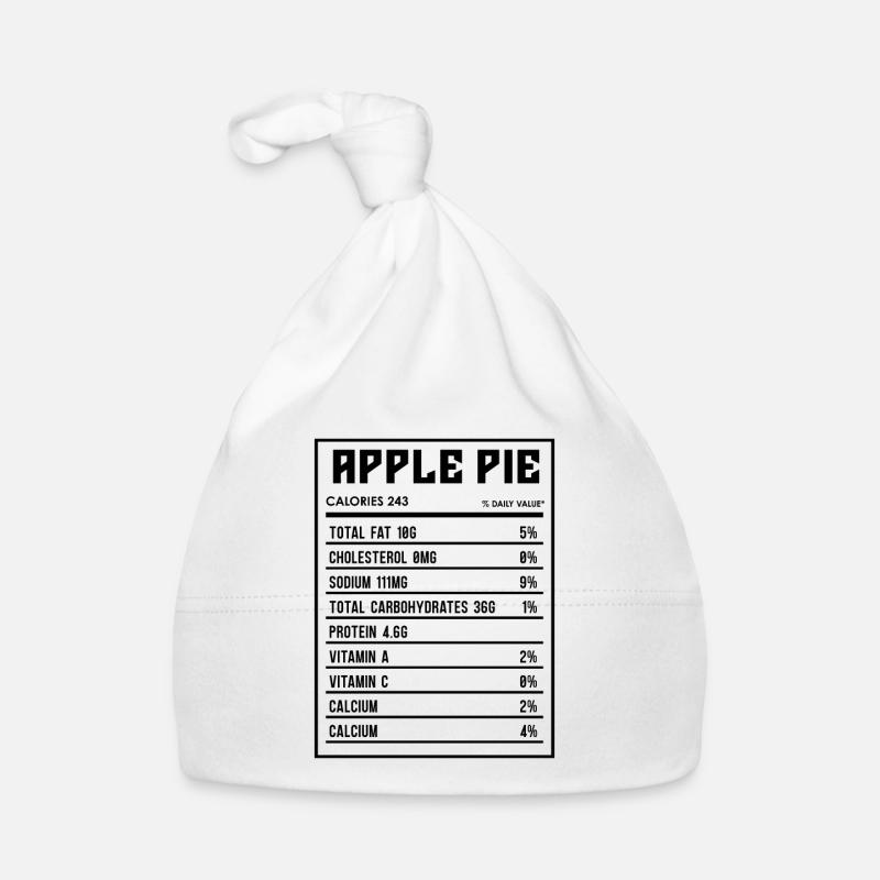 Apple Pie Nutrition Facts Pastries Apple Pie Lover Baby Bio-Mütze