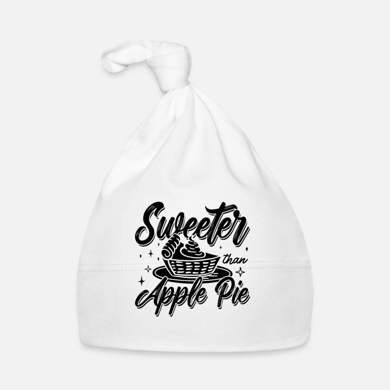 Sweeter Than Apple Pie Cooking Apple Pie Lover Organic Baby Cap