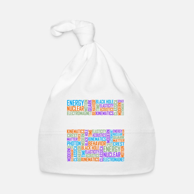 Physics - Words Organic Baby Cap