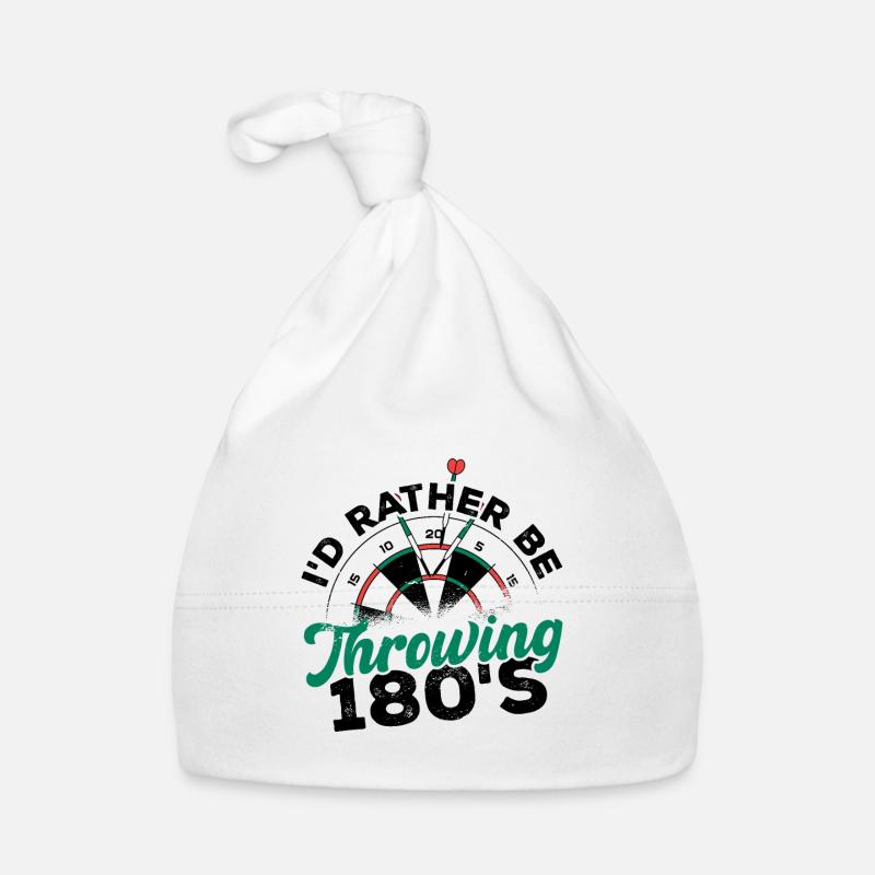 I'd Rather Be Throwing Darts And Board Dartplayer Organic Baby Cap