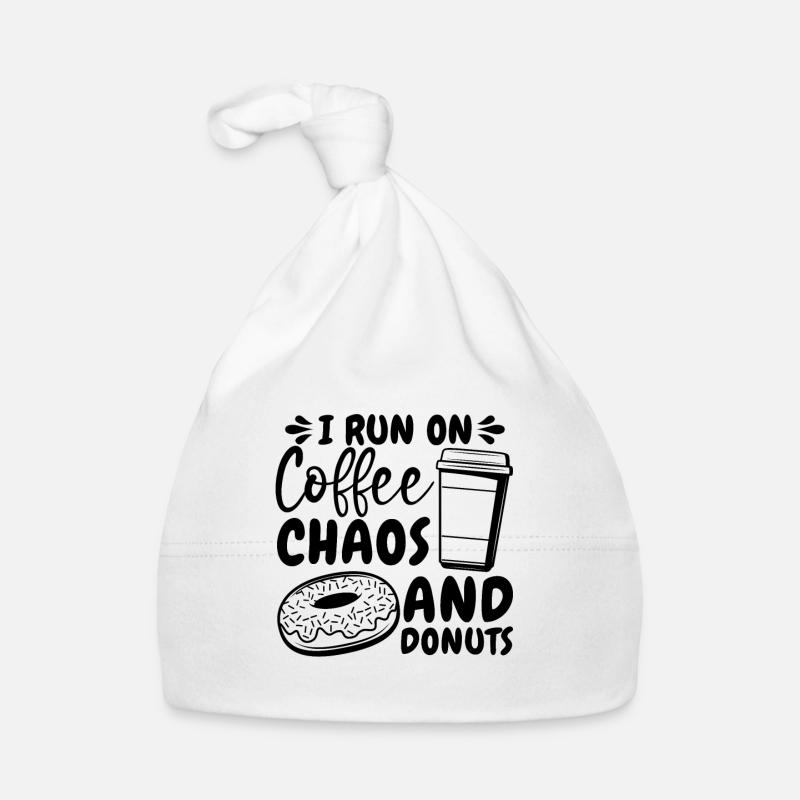 Je cours sur le café Caféine Café & Donuts Lover Bonnet bio Bébé