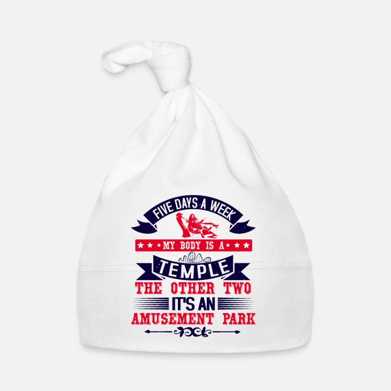 FIVE DAYS A WEEK TEMPLE THE OTHER TWO IT S AN Organic Baby Cap