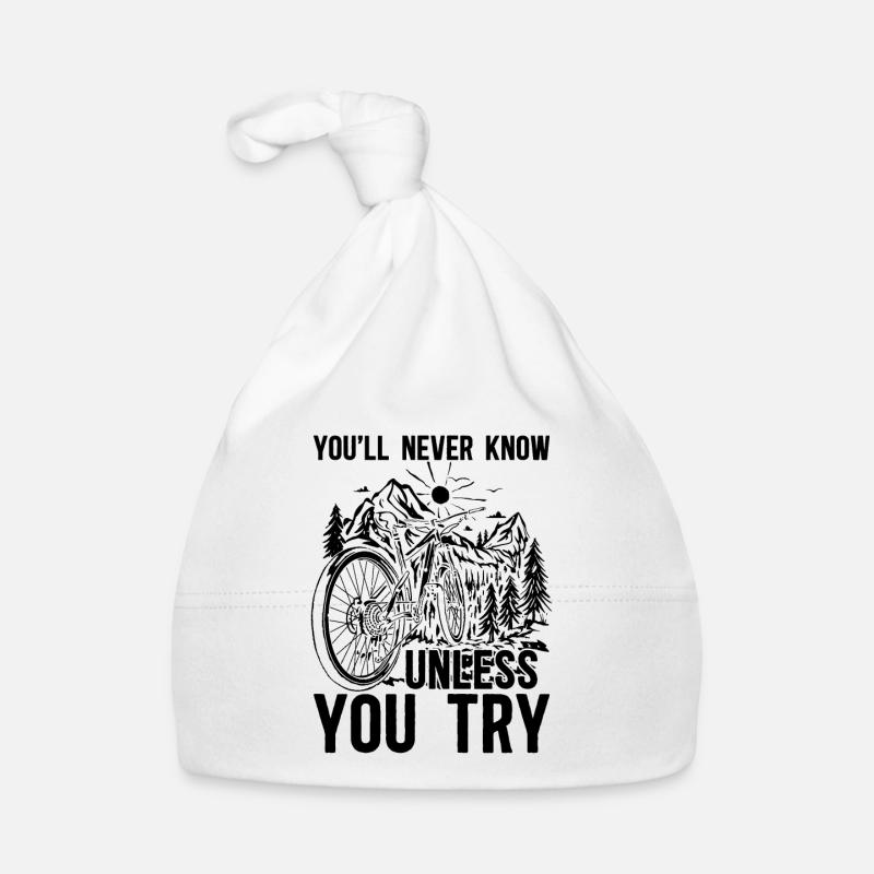 You'll Never Know Unless Bicycle Bicycling Cyclist Organic Baby Cap