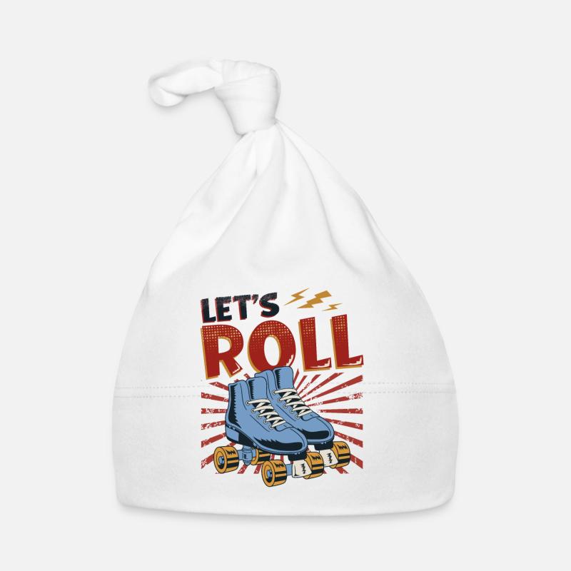 Let's Roll Roller Blade Skating, Rollschuhläufer Baby Bio-Mütze