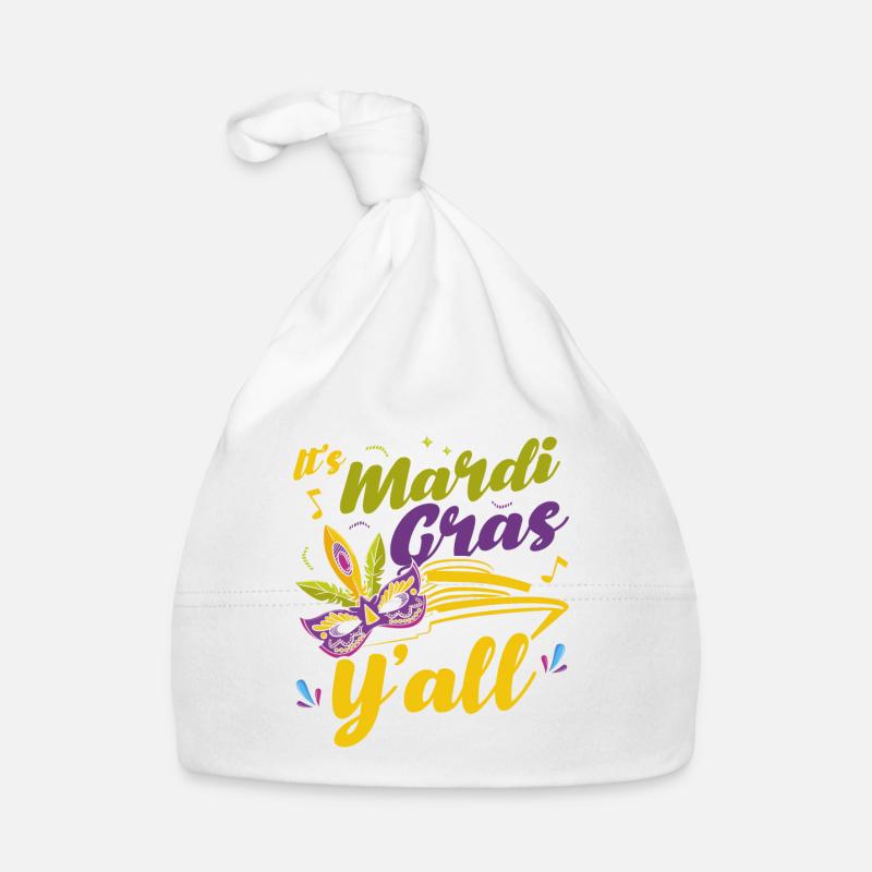 C’est le carnaval, les gens Mardi Gras cadeau Bonnet bio Bébé