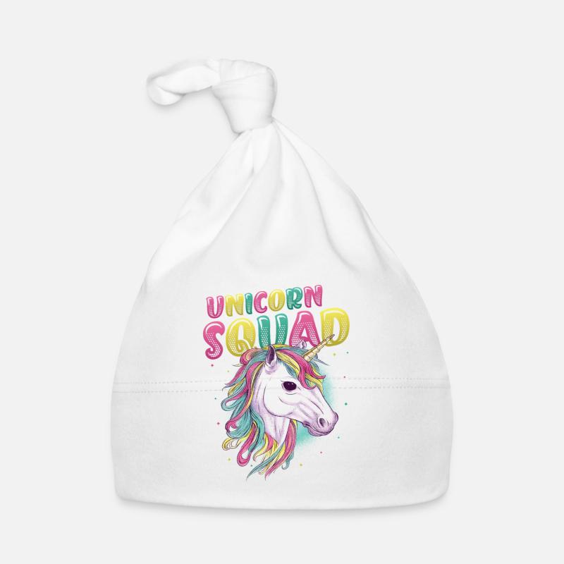 Einhorn, Kader, Mädchen Baby Bio-Mütze