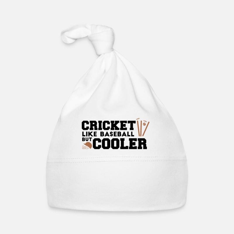 Cricket Racket Sports Organic Baby Cap