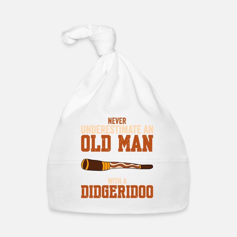 Never Underestimate An Old Man With A Didgeridoo Organic Baby Cap
