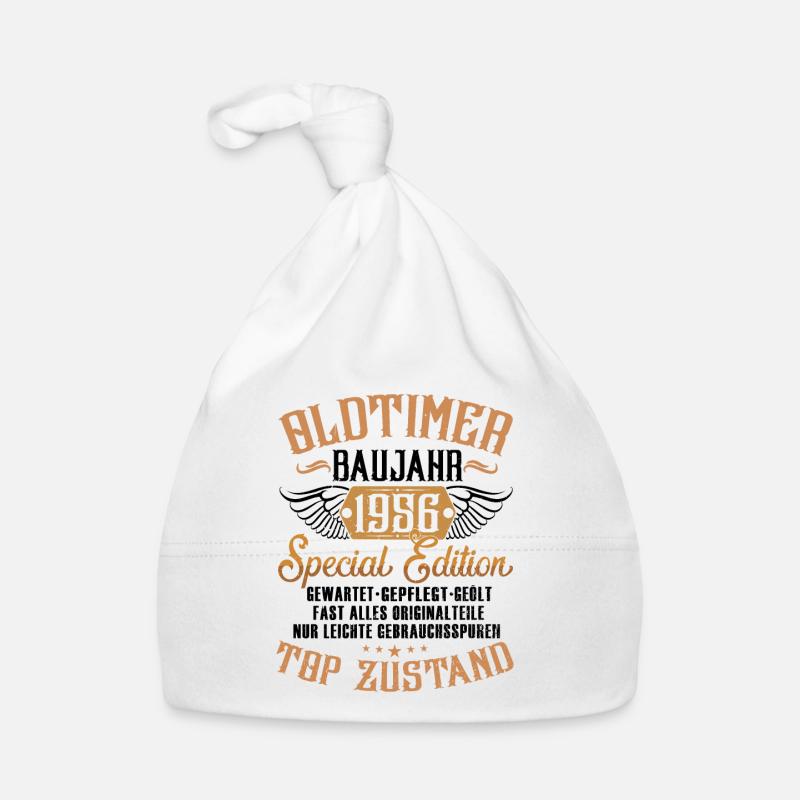 Geburtstag - Oldtimer 1956 Baby Bio-Mütze