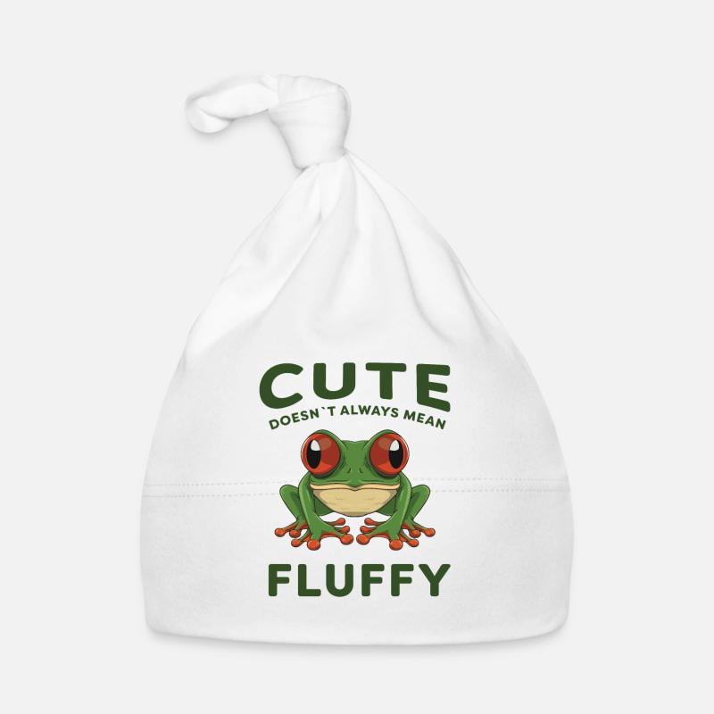 Conception de grenouille aux yeux rouges pour un fan de grenouille Bonnet bio Bébé