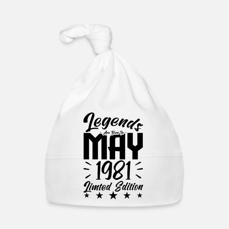 Geboren 1981 Geburtstagsgeschenk 1981. Baby Bio-Mütze