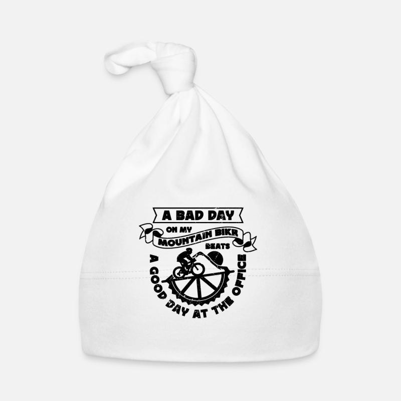 A Bad Day On My Bicycle Cyclist Mountain Biker Baby Bio-Mütze