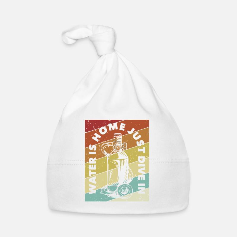 Water Is Home Just Dive In Goggles Scuba Organic Baby Cap