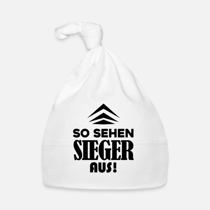 Sieger Erster Gewinner Geschenk Baby Bio-Mütze