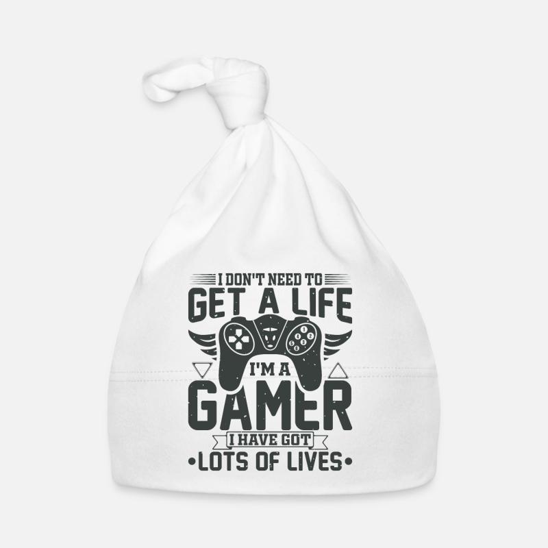 Gamer gaming zocken Computerspiel Controller Baby Bio-Mütze