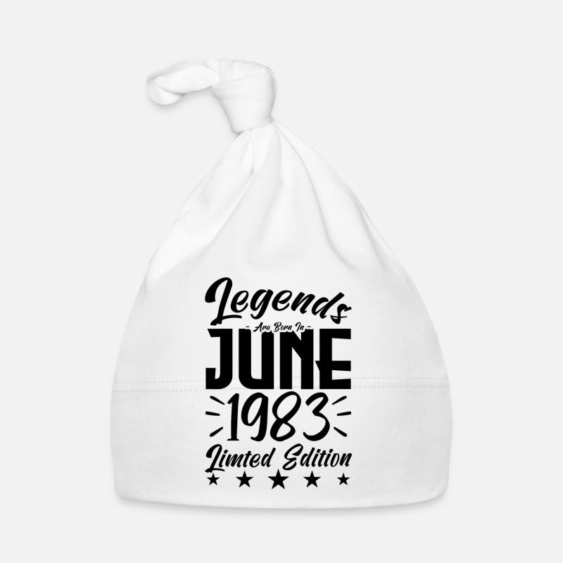 Geboren Juni 1983 Geburtstagsgeschenk 1983. Baby Bio-Mütze