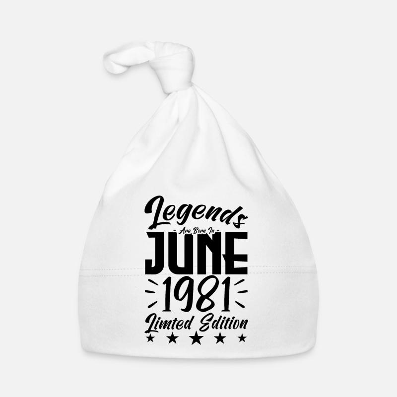 Geboren 1981 Geburtstagsgeschenk 1981. Baby Bio-Mütze