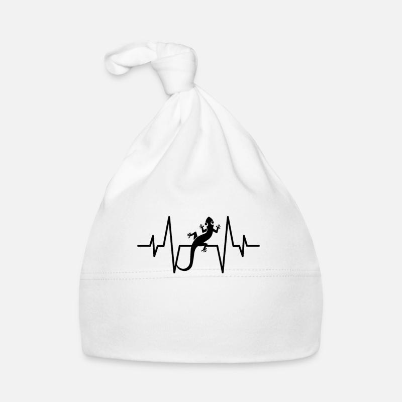 Lizard heartbeat Organic Baby Cap