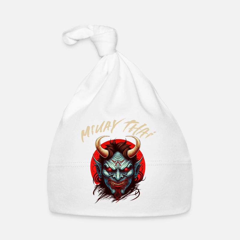 Muay Thai Wütend Oni Dämon - MMA Thai Boxen Baby Bio-Mütze