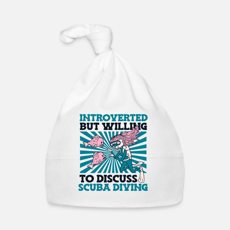 Introverti mais prêt à discuter de plongée sous-marine Bonnet bio Bébé