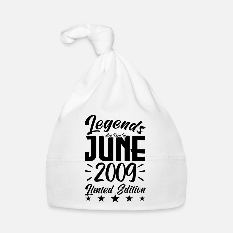 Geboren Juni 2009 Geburtstagsgeschenk 2009. Baby Bio-Mütze